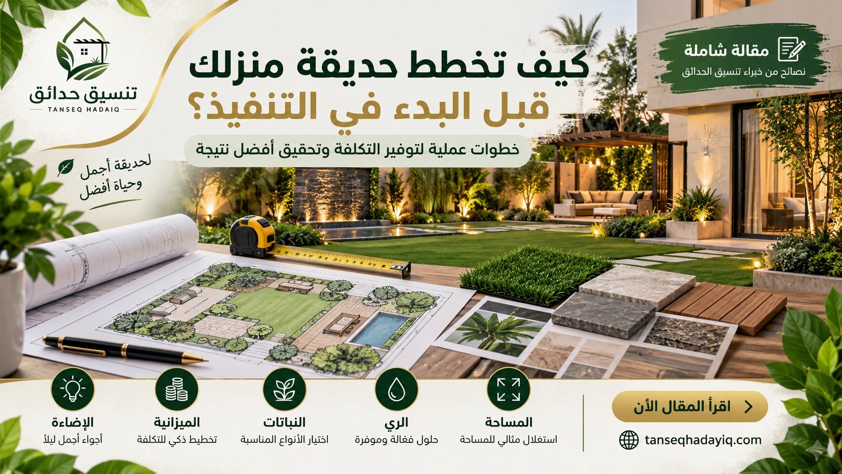 موقع تنسيق حدائق الرياض والخرج افضل موقع تنسيق حدائق